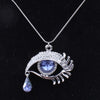 Crystal Teardrop Eye Necklace