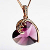 Crystal Heart Pendant Necklace