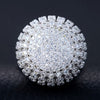 Full Paved Round Shaped Vintage Ring