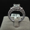 The White Rectangle Emerald Ring