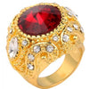 Golden Sapphire Crown Turkish Ring