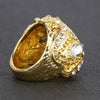 Golden Sapphire Crown Turkish Ring