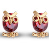 Owl Gold Plated Stud Earring