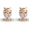 Owl Gold Plated Stud Earring