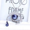 Crystal Teardrop Eye Necklace