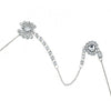 Crystal Flower Hair Brooch Pin
