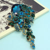 Shiny Flower Longer Brooch Pin