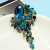 Shiny Flower Longer Brooch Pin