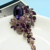 Shiny Flower Longer Brooch Pin