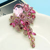 Shiny Flower Longer Brooch Pin