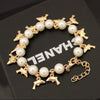 Pearl Love Heart Cross Bracelet