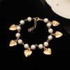 Pearl Love Heart Cross Bracelet