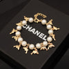 Pearl Love Heart Cross Bracelet