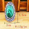 Retro Oval Rhinestone Ring