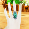 Retro Oval Rhinestone Ring