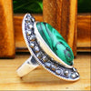 Retro Oval Rhinestone Ring
