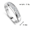Silver Crystal Engagement Ring