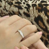 Silver Crystal Engagement Ring