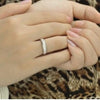 Silver Crystal Engagement Ring