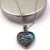 Rock Sterling Heart Necklace