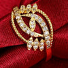 White Plated Zircon Ring