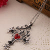 Vampire Diaries Red Cross Necklace