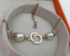 Double Shell Rose Pearl Anklet