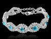 Austrian Silver Charm Crystal Bracelet